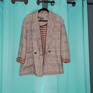 Zara checkered blazer